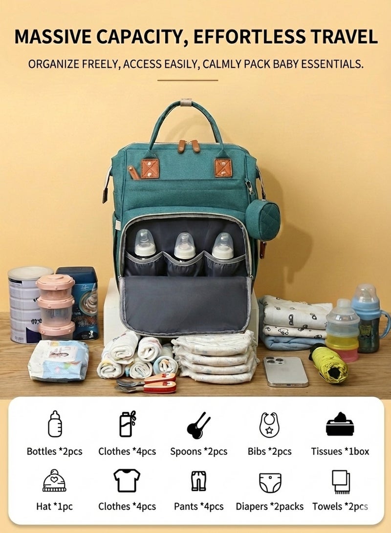 YOONISPRO Diaper Bag Backpack, Large Capacity Waterproof Baby Diaper Bag for Moms, Multifunction Travel Maternity Backpack with USB Port, Stylish Mommy Changing Bag for Outdoor Use - Image 2