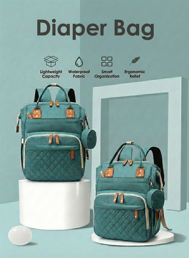 YOONISPRO Diaper Bag Backpack, Large Capacity Waterproof Baby Diaper Bag for Moms, Multifunction Travel Maternity Backpack with USB Port, Stylish Mommy Changing Bag for Outdoor Use - Image 3