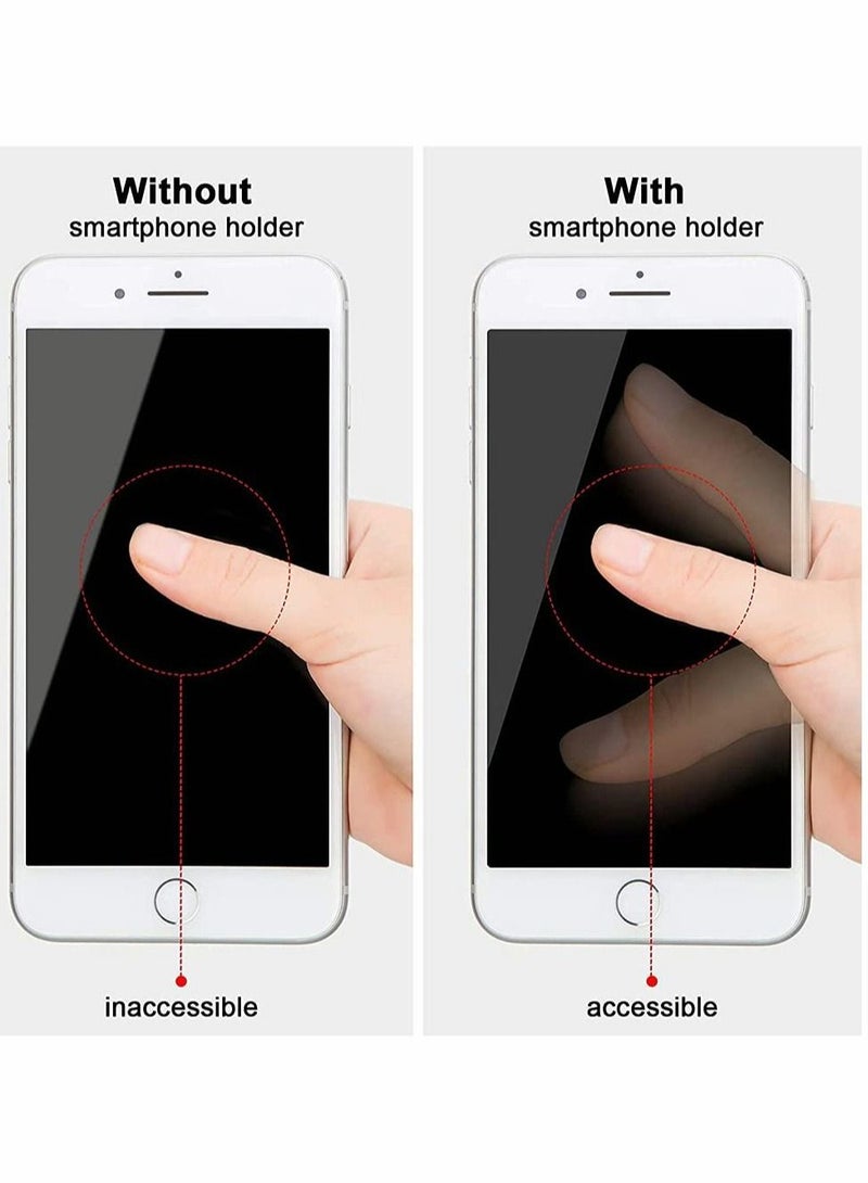 Excefore 6 Pieces Phone Grip Holder Cell Phone Grip Strap Telescopic Phone Finger Strap Stand - Image 2