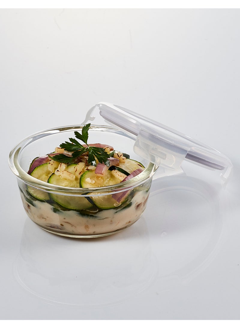 LOCK & LOCK - LocknLock 380ML Oven Glass Round Container – Durable, Microwave Safe Food Storage Solution - Image 1
