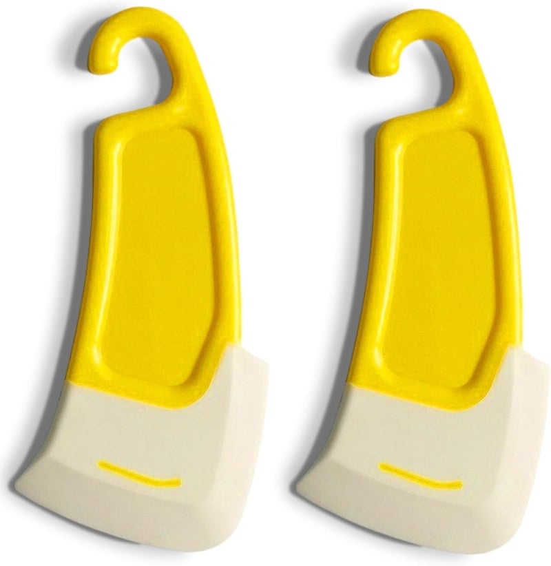 TURBID Silicone Pan Scraper - Non-Stick Dish Cleaning Spatula for Kitchen, Pots and Pans Cleaning Tool, Multipurpose Kitchen Gadget and Accessory., Small, Yellow. (2) - Image 1