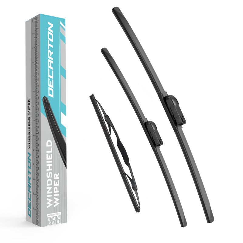 استبدال شفرات المساحات لسيارة GMC Terrain 2010-2017 مساحات الزجاج الأمامي 3 قطع من شفرات المساحات الأمامية والخلفية 241713