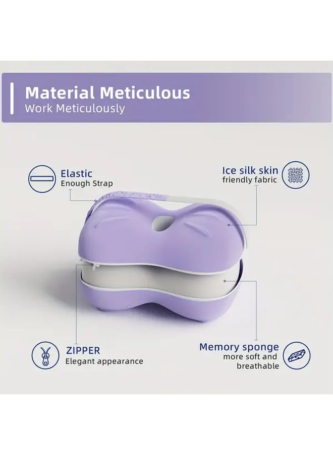Purple Memory Foam Leg Knee Support Pillow Washable Pregnancy Gift - Image 5