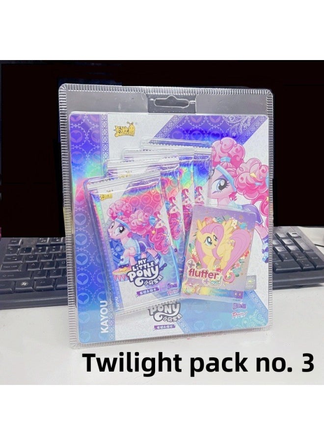 Generic - Pony Twilight Pack 3rd Generation Friendship Eternal CARd Soft Ar CARd Cloud Bao BizARre LSR Puzzle CARd-Color:My Little Pony Twilight Pack 3 Bombs - 9 Boards In The Whole Box - Image 1