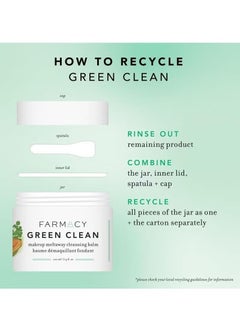 FARMACY Farmacy Natural Makeup Remover - Green Clean Makeup Meltaway Cleansing Balm Cosmetic  - Image 3