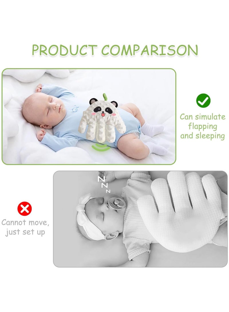 INSIJAM Baby Patting Sleeping Toy Baby Soothing Palm Baby Startle Prevention Hand Glove Cute Cartoon Automatic Baby Soothing Palm with Remote Control Baby Soothing Hand Pillow - Image 5