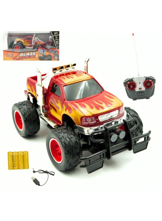 Mini Machines Mini R/C 1.64 Blaze Hauler Usb Ch. (Yellow/ Black) | Multi Directional | R/C Remote Control | USB Charging | Age 3+ - Image 1