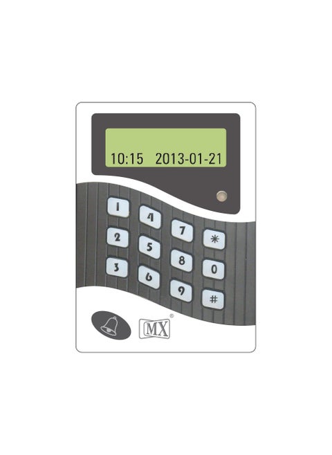 MX Time Attendance Access Control Biometric System with Numeric Keypad Bell and Display RS 485 Contoller