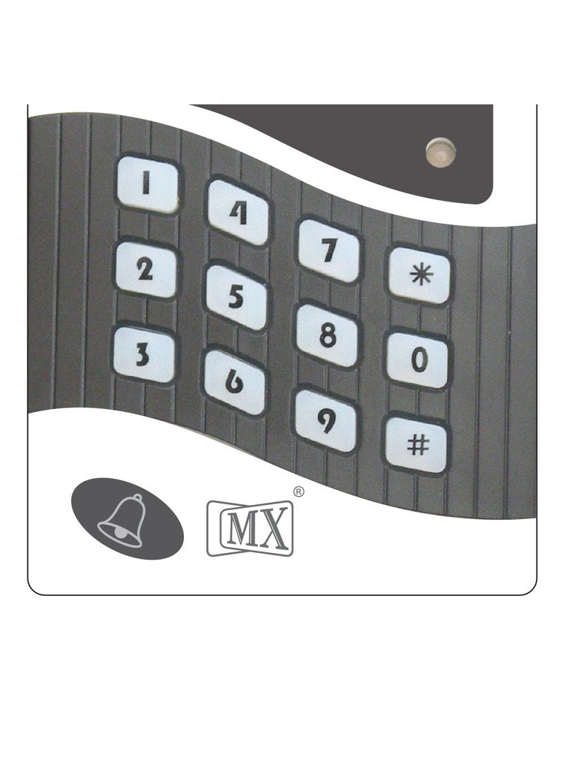 MX Time Attendance Access Control Biometric System with Numeric Keypad Bell and Display RS 485 Contoller