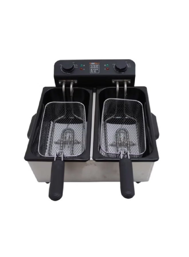 Kolln Stainless Steel Deep Oil Fryer Double Basket 6 L 2800 W 816.102.013 Black/Silver - Image 2