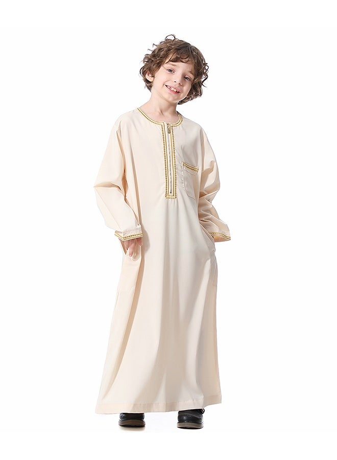 ثوب أطفال غير رسمي بيج - Image 4