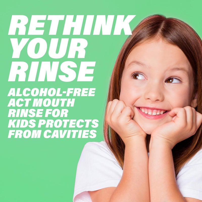 ACT Kids Anticavity Fluoride Rinse Wild Watermelon 16.9 fl. oz. Accurate Dosing Cup, Alcohol Free - Image 3