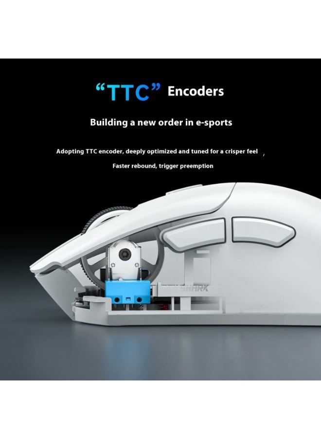 Attack Shark R1 59g Ultra-Light Gaming Mouse - Wireless/Wired (Bluetooth + 2.4G), 18000 max DPI, 65H Battery with Braid Cable - Image 2