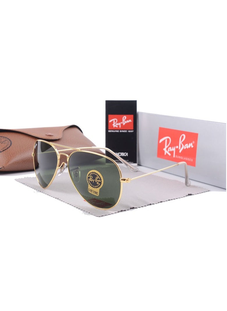 Ray-Ban Ray-Ban Men's Sunglasses Metal High-end Sunglasses Gold Frame  - Image 1