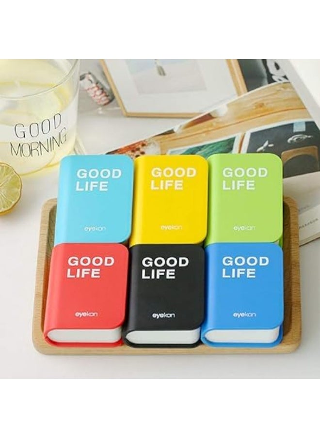 Optify Good Life Book Shape Eye Lens Containers Case for Travel, Assorted Colours  - Image 3