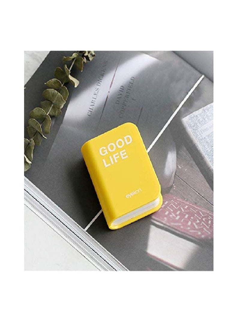 Optify Good Life Book Shape Eye Lens Containers Case for Travel, Assorted Colours  - Image 5