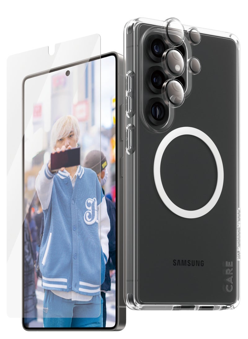 PanzerGlass CARE Flagship 3-in-1 Protection Package Samsung Galaxy S25 Ultra - Clear - Image 1