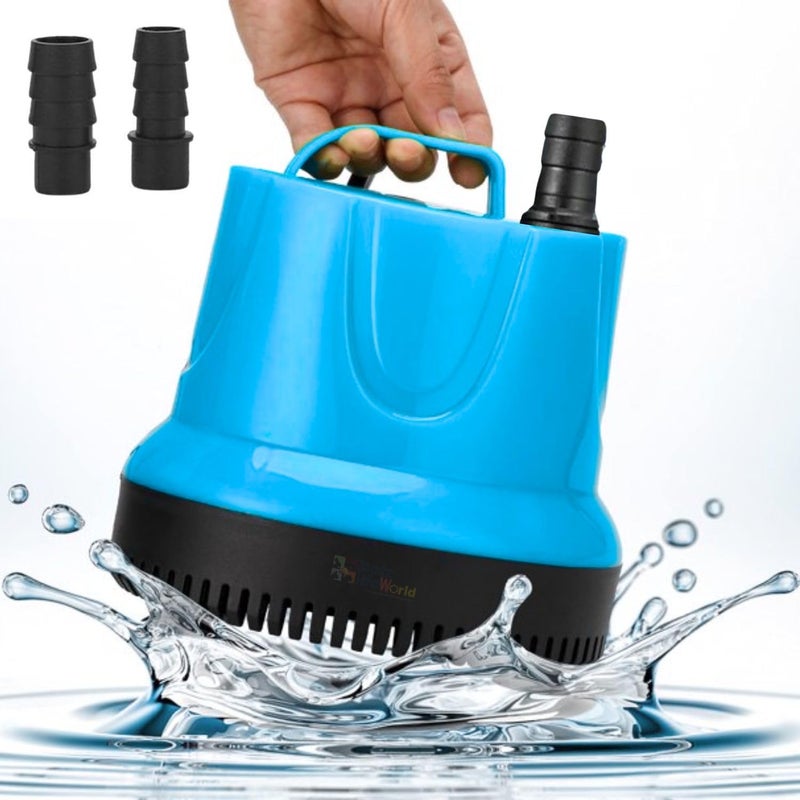 VAYINATO ® (MY-20D | 20 WATTS | 1500L/Hr | Lifts Upto 2 M) Bottom Suction Low Water Level Dry Run Safe Submersible Water Pump For Aquarium, Koi Ponds, Hydroponic and Water Fountains by Petzlifeworld - Image 1