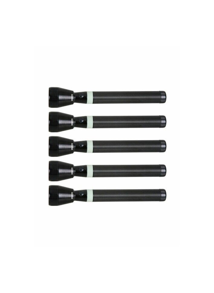 KRYPTON Krypton 5-Piece Rechargeable LED Flashlight Black - Image 1