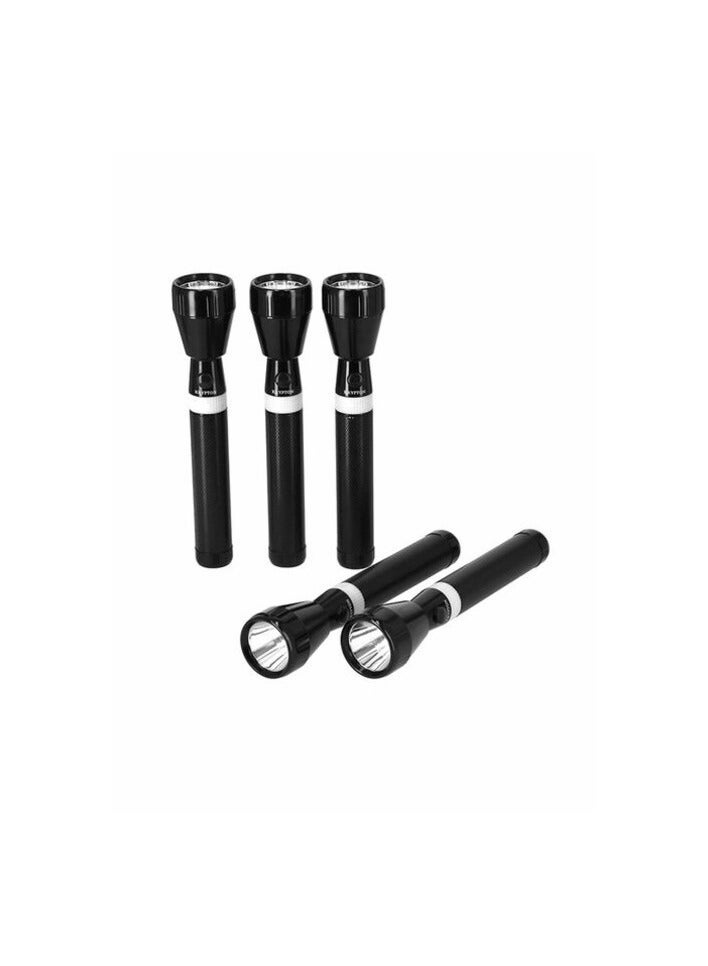 KRYPTON Krypton 5-Piece Rechargeable LED Flashlight Black - Image 2