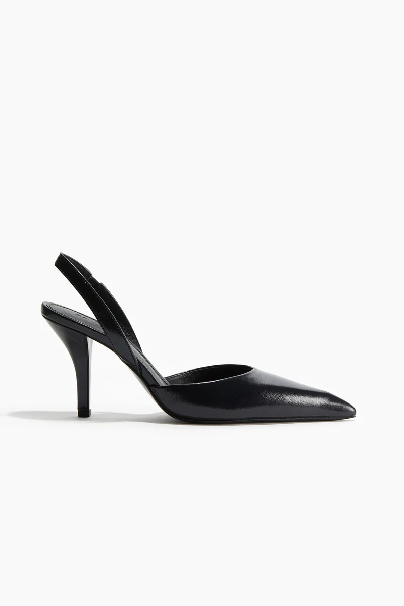 H&M Heeled suede mules