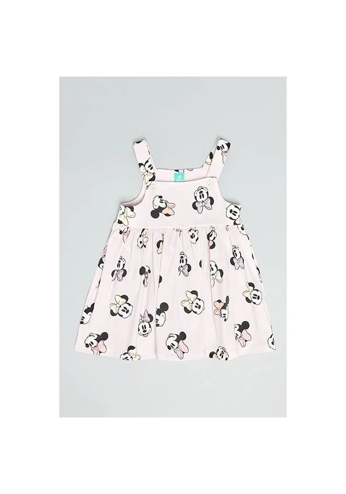 أر أند بي Solid T-Shirt and Pinafore Dress Set