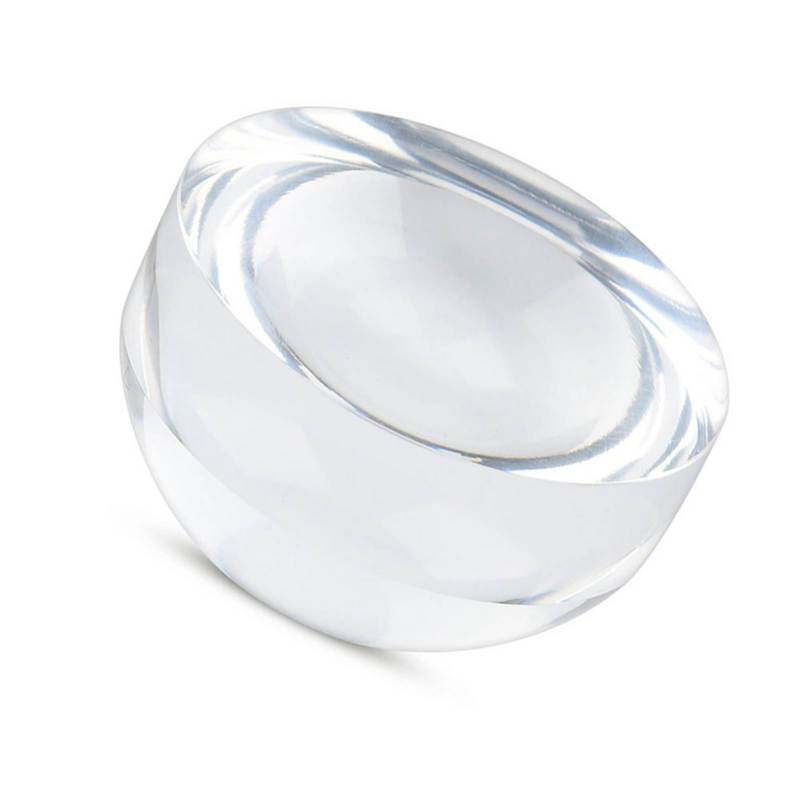6X Optical Magnifier Dome Portable Paper Reading Acrylic Magnifier - Slide Magnifier for Newspaper Magazine Map Book - Image 2