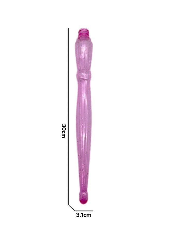 For PVC Ornaments Cylinder View Transparent Bottle Office Ornaments Bottle View Miniature World Breeding Tank Home Ornaments-Color:Bubble Sword Pvc Bottle - Image 1
