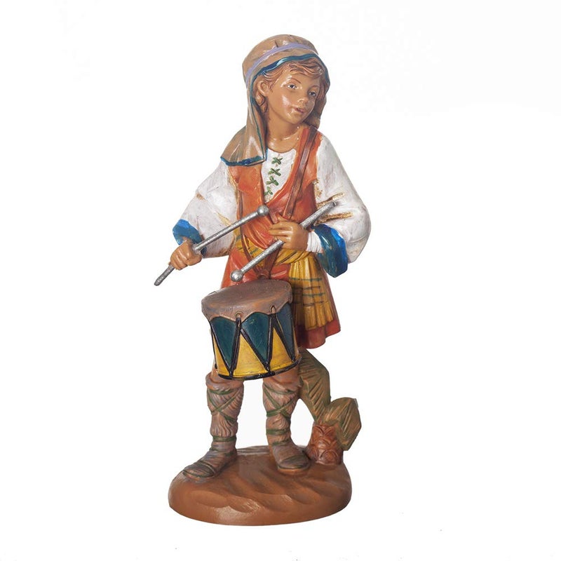 Fontanini by Roman, Jareth The Drummer Boy, 7.5" Scale Nativity Figure, Made in Italy - Image 4