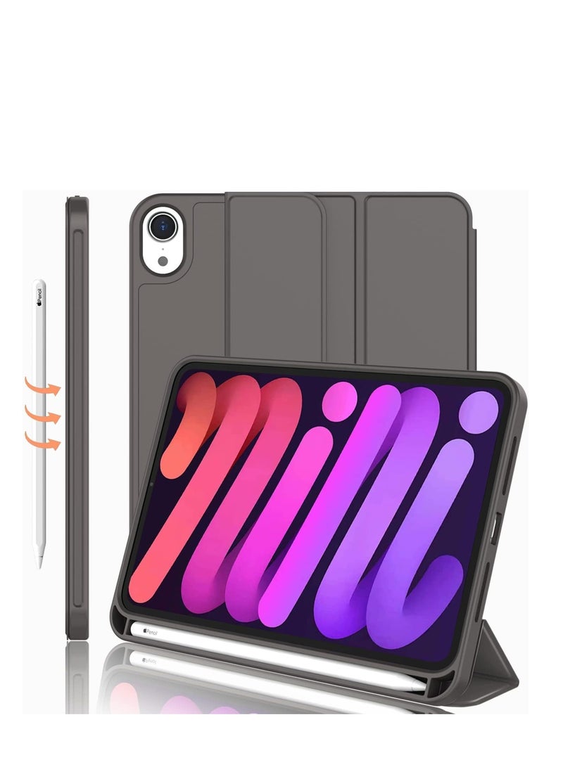 JAJEEK NEW Smart Case with Pencil Holder for iPad Mini 6 – Trifold Stand Smart Case with Soft TPU Back, Auto Wake/Sleep, Dust Proof & Anti-Fingerprint, Heavy Duty Protection - Image 1