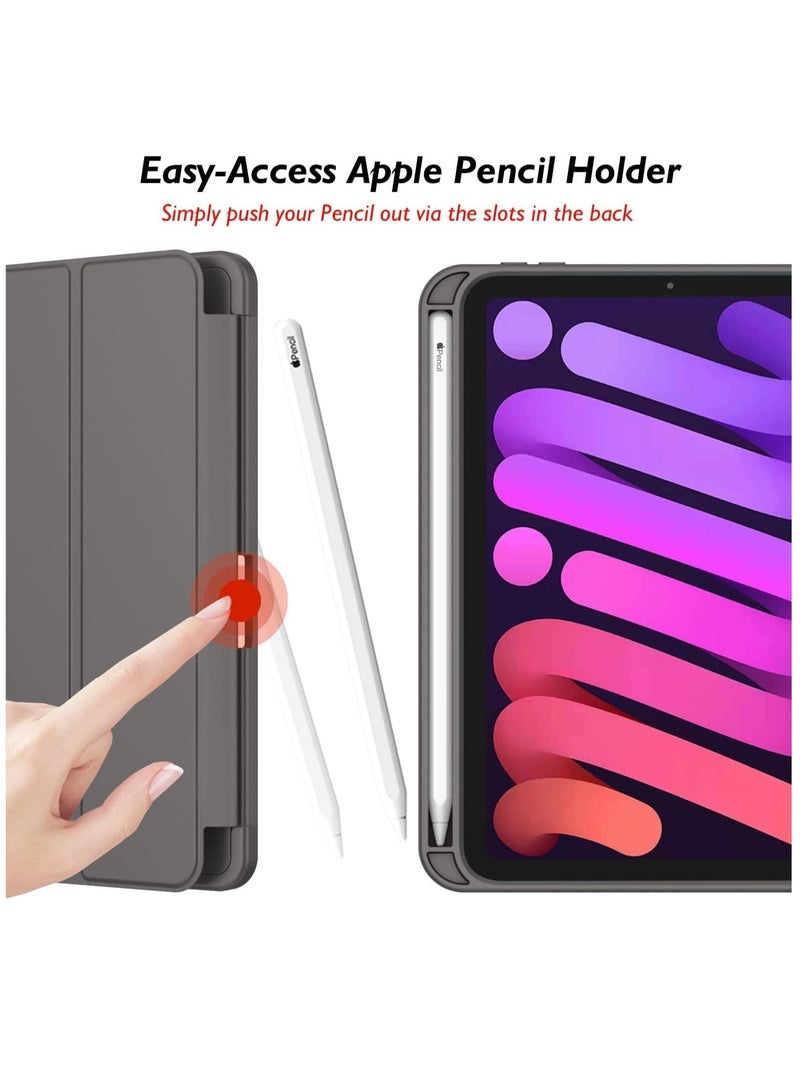 JAJEEK NEW Smart Case with Pencil Holder for iPad Mini 6 – Trifold Stand Smart Case with Soft TPU Back, Auto Wake/Sleep, Dust Proof & Anti-Fingerprint, Heavy Duty Protection - Image 2