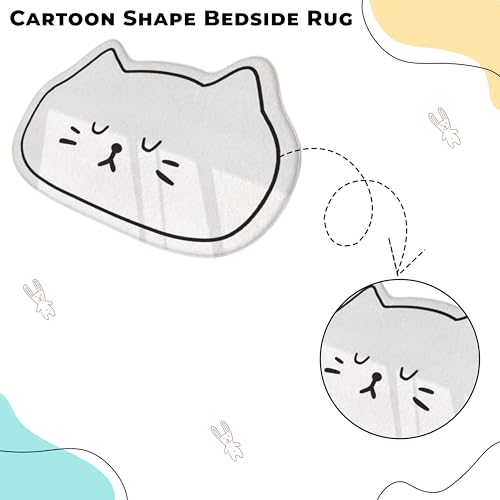 Kraptick Bedside Rug - Compact And Stylish Rugs For Bedroom Comfortable and Cushioned Footrest Carpet, Special-Shaped Imitation Cashmere Small Animal Rug-15 (40 * 90cm) - Image 2