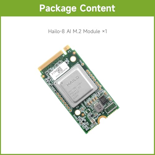 waveshare Hailo8 M2 AI Accelerator Module Compatible with Raspberry Pi 5 Supports LinuxWindows Systems Based On The 26TOPS Hailo8 AI Processor Module Only - Image 3