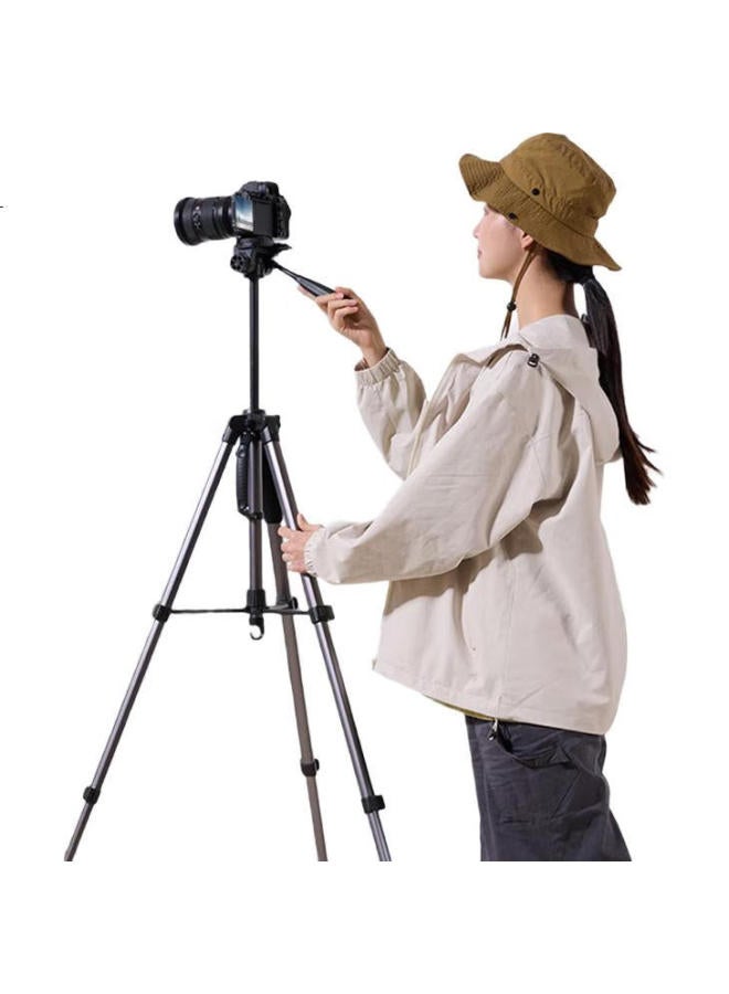 llano Camera Tripod Stand For Dslr And Smartphone, Professional Photography Portable Support, Mirrorless Camera Tripod With Ball Head Recording Professional Stabilizer For Canon Sony C - Image 2