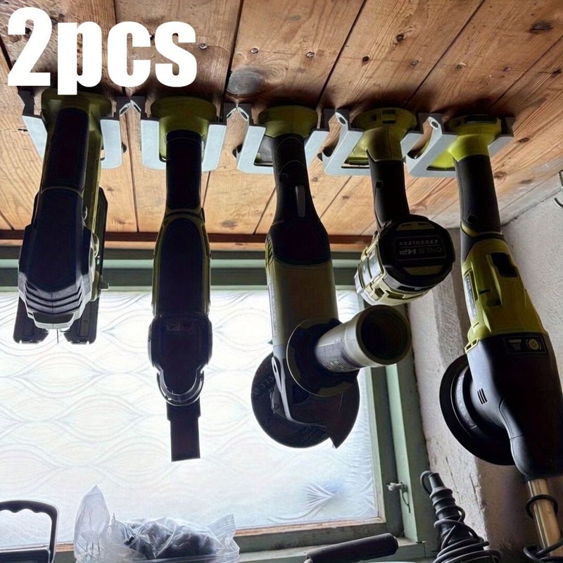 2pcs Heavy Duty Industrial Tool Storage Rack Household Warehouse Stand Garage And Workshop Shelf Space Saving Solution Compatible With Multiple Models No Power Required - Image 1