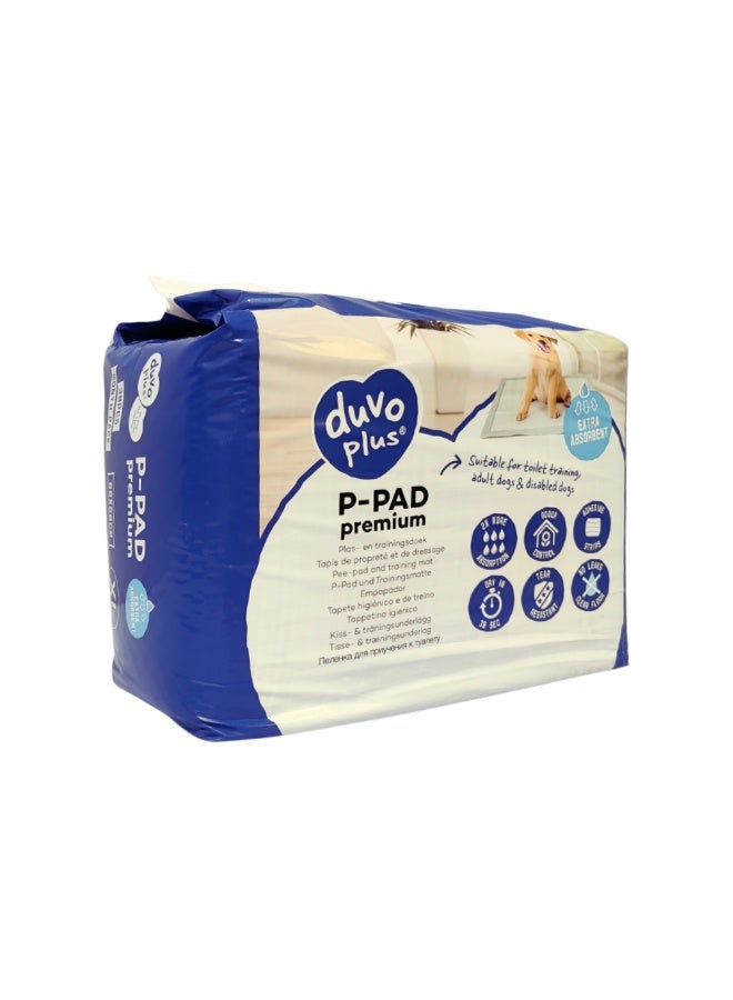 دوفو + Duvo+ وسادة فاخرة للحيوانات الأليفة - عبوة شهرية (مقاس XL - 60×60 سم - 30 قطعة) - Image 1