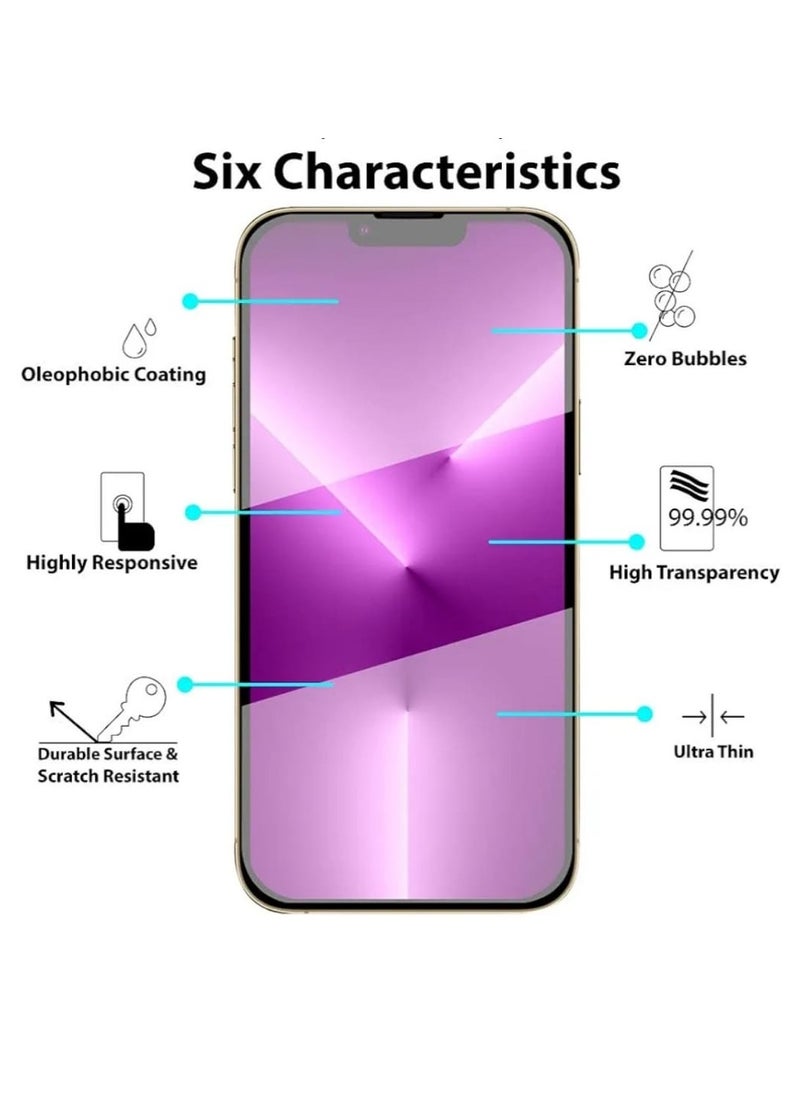 traditious Screen Protector for iPhone 13 & iPhone 13 Pro 6.1-Inch, Premium Tempered Glass Film, Anti-Scratch, Bubble-Free, HD Clarity, Full Coverage Protection  - Image 2