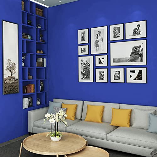 Ismoon 15.7" x 118" Contact Paper Blue Peel and Stick Wallpaper Removable Self-Adhesive Stick on Wall Paper Dark Blue Thickening Waterproof Wallpaper for Countertops Bathroom Kitchen Cabinet Vinyl - Image 3