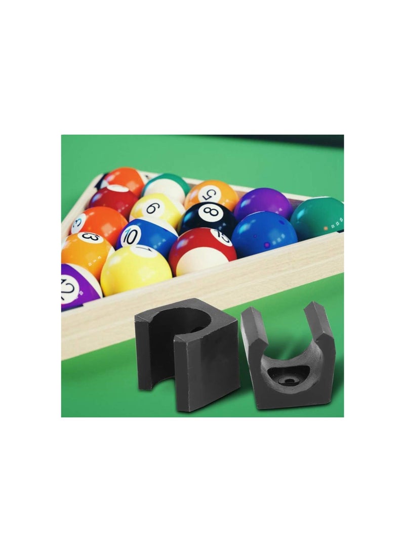 Pool Sticks Holder Mini Billiards Pool Single Holder Plastic Billiards Snooker Cue Locating Clip Holder for Pool Cue Racks Set 10pcs