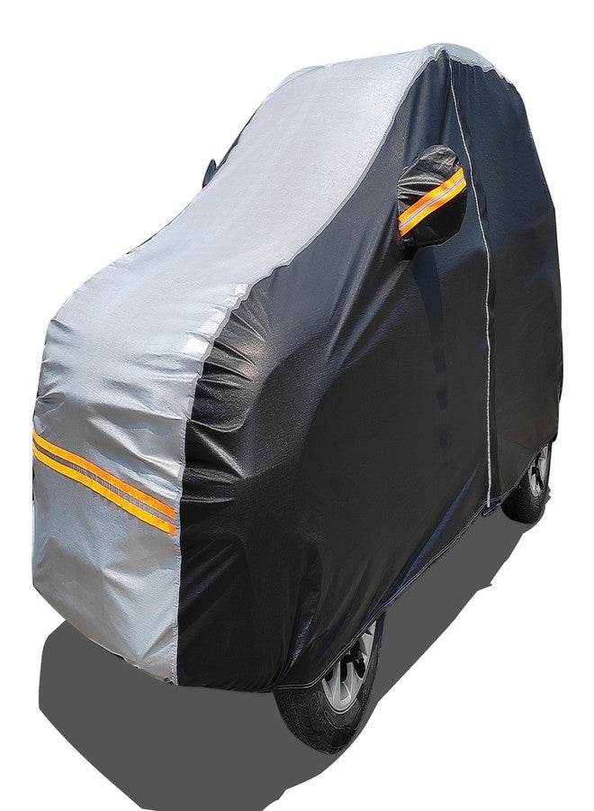 DINGHAO 6 Layers Car Cover Waterproof All Weather Car Cover Waterproof All Weather, Outdoor Full Exterior Cover Rain Sun UV Snowproof Protection with Zipper Cotton for SUV (185-190inch) - Image 1