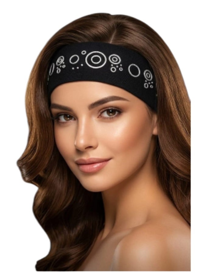 TITANIA Double-sided multi-use headband, black color - Image 2