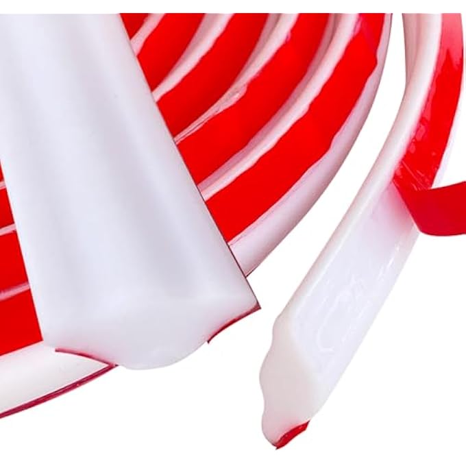 CEILING MOULDINGS, CORNER STRIP, SELF-ADHESIVE MOULDINGS, SILICONE, FLEXIBLE DECORATIVE STRIP, SELF-ADHESIVE WALL ANGLE STRIP, KITCHEN WORKTOP FOR WALL EDGES, TILE EDGES (19 X 13 MM X 3 M) - Image 2