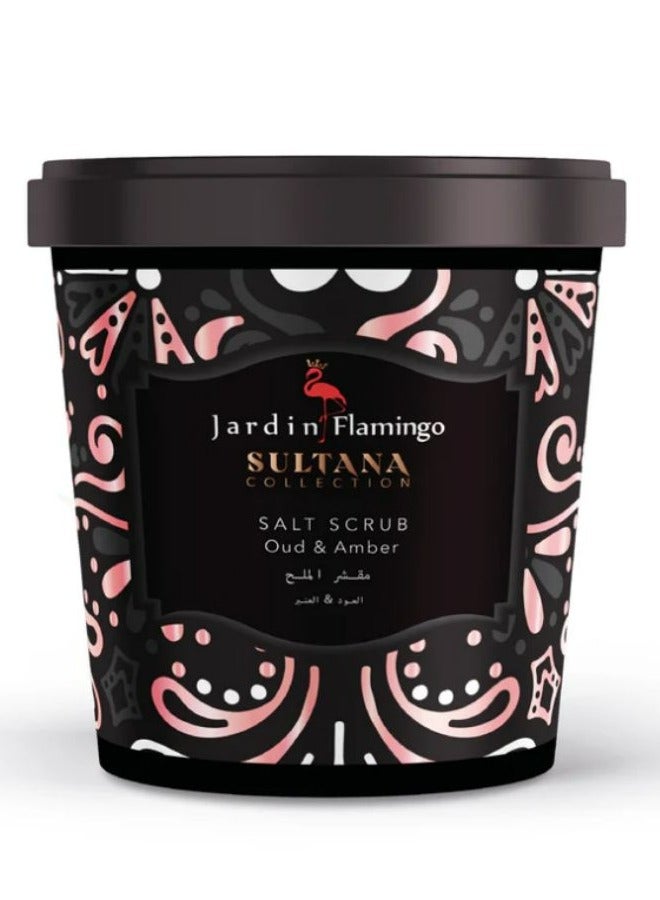 Jardin Flamingo Sultana Salt Scrub Oud & Amber