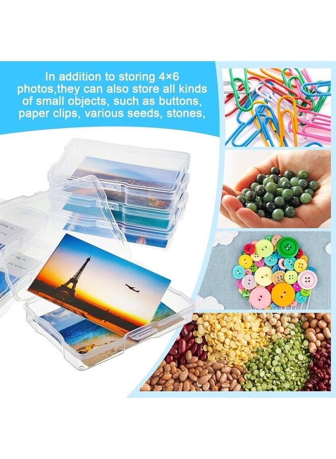 30 Pcs Clear Photo Storage Boxes for 4" x 6" Pictures Transparent Photo Case Plastic Photo Organizers and Storage Photo Storage Containers Photo Keeper for Photo Picture Card  - Image 4