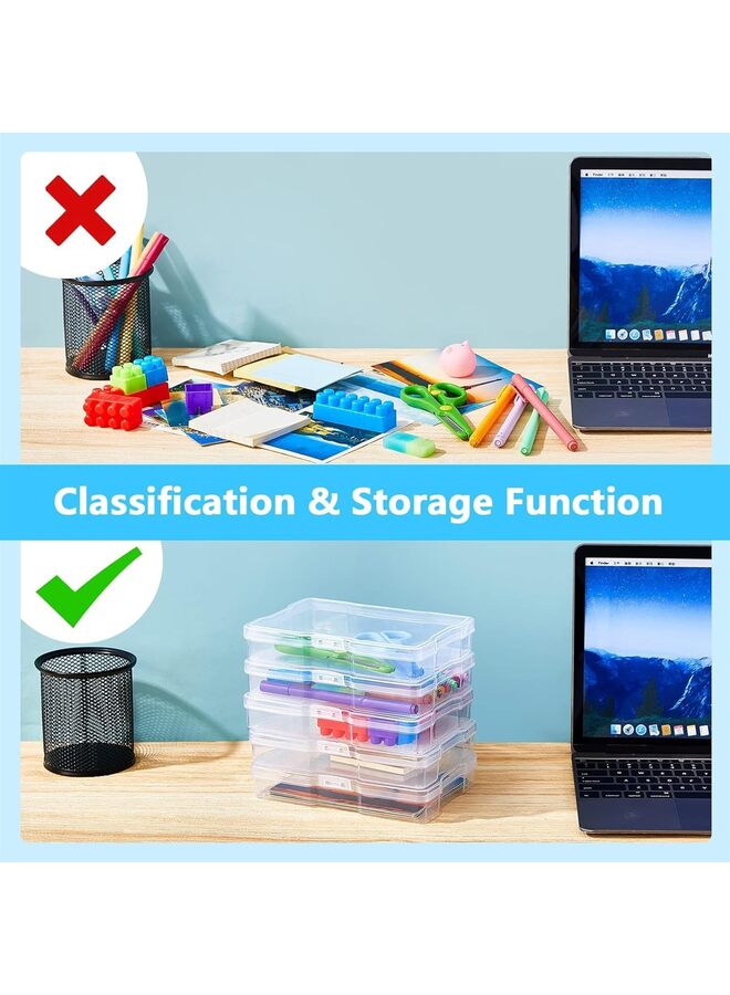 30 Pcs Clear Photo Storage Boxes for 4" x 6" Pictures Transparent Photo Case Plastic Photo Organizers and Storage Photo Storage Containers Photo Keeper for Photo Picture Card  - Image 3