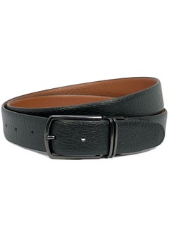 Classic Milano Classic Milano Genuine Leather Reversible Belt for Men | Black & Tan Formal Belt for Business or Office Wear | Men's Leather Belt  - Image 1