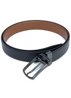 Classic Milano Classic Milano Genuine Leather Reversible Belt for Men | Black & Tan Formal Belt for Business or Office Wear | Men's Leather Belt  - Image 4