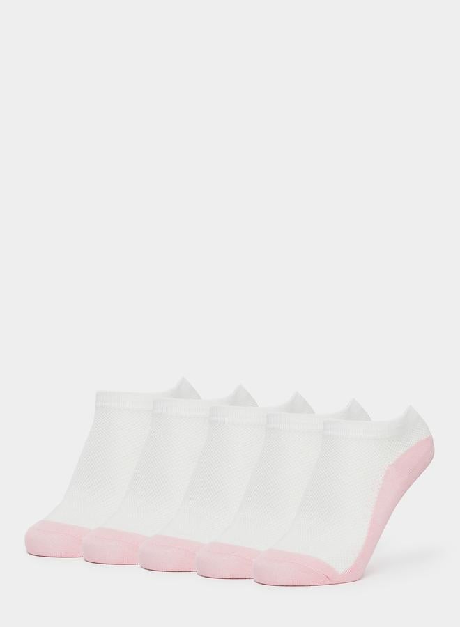 Styli Pack of 5 - Girls Contrast Tab Socks - Image 1