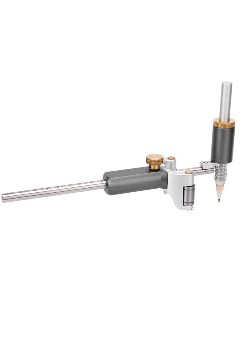 Excefore Wood Scribe Tool, Woodworking Linear Arc Dual-purpose Scriber Ruler, Wood Scribe Parallel Line Drawing DIY Multifunctional Measuring Tool, Suitable for Drawing, DIY Design Drawings  - Image 1