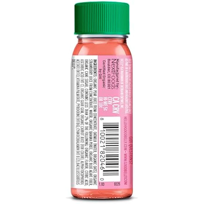 GOODBELLY Organic Strawberry Banana Shot Single, 2 FZ - Image 4
